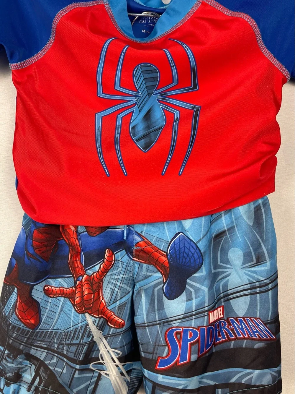 Marvel Boys' Spider-Man Red & Blue Swim Set